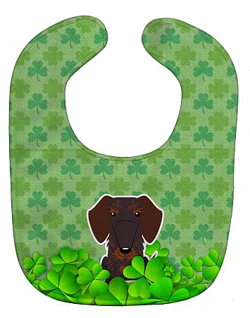 Amazon Com Caroline S Treasures Shamrocks Baby Bib Wire Haired