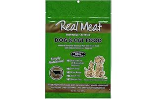 TRMC Real Meat Air Dried Cat Food & Dog Food w/ Real Beef - 3.5lbs of USA-Crafted Grain-Free Dry Dog & Cat Food Sourced from Hormone-Free, Free-Range, Grass-Fed Beef - All Natural, High Protein Pet Food