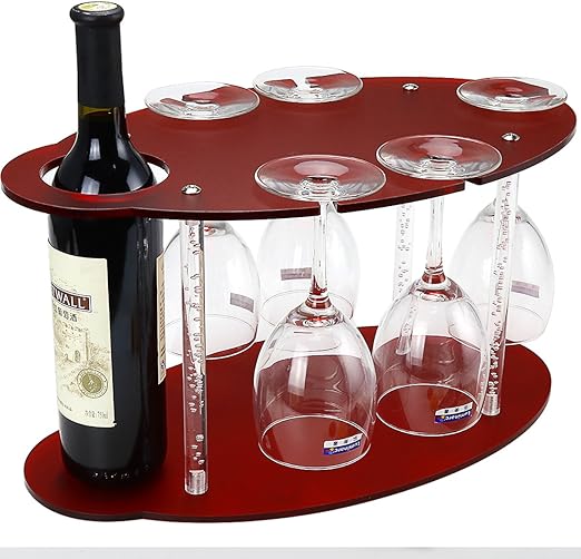 Amazon Com Wine Glass Holder Tabletop Wine Racks Free Standing