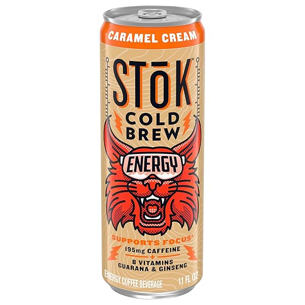 STOK COLD BREW ENERGY CARAMEL CREAM, READY TO...