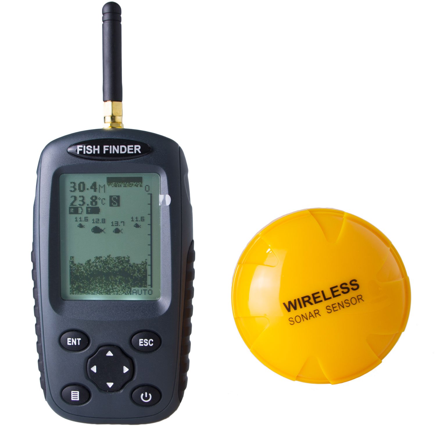 Venterior Portable Fish Finder Rechargeable Wireless Sonar Sensor