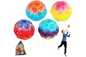 Space Ball with Super High Bouncing, PU Sponge Bouncy Balls for Kids and Adults Improve Hand-Eye Coordination Stress-relif, C