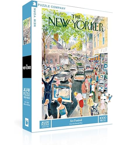 New York Puzzle Company - New Yorker Art Shop - 1000 Piece Jigsaw...