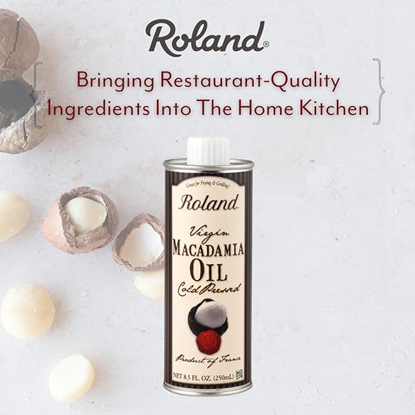 ROLAND FOODS VIRGIN COLD-PRESSED MACADAMIA OIL, SPECIALTY IMPORTED FOOD, 8.45 OUNCE, PACK OF 1