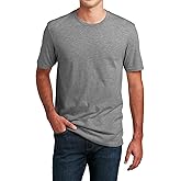 Jnriver Pack of 6 Men’s Casual Stylish Plain T-Shirts – Multipack Short-Sleeve Crewneck Tshirt for Man (Soft Cotton Blend)