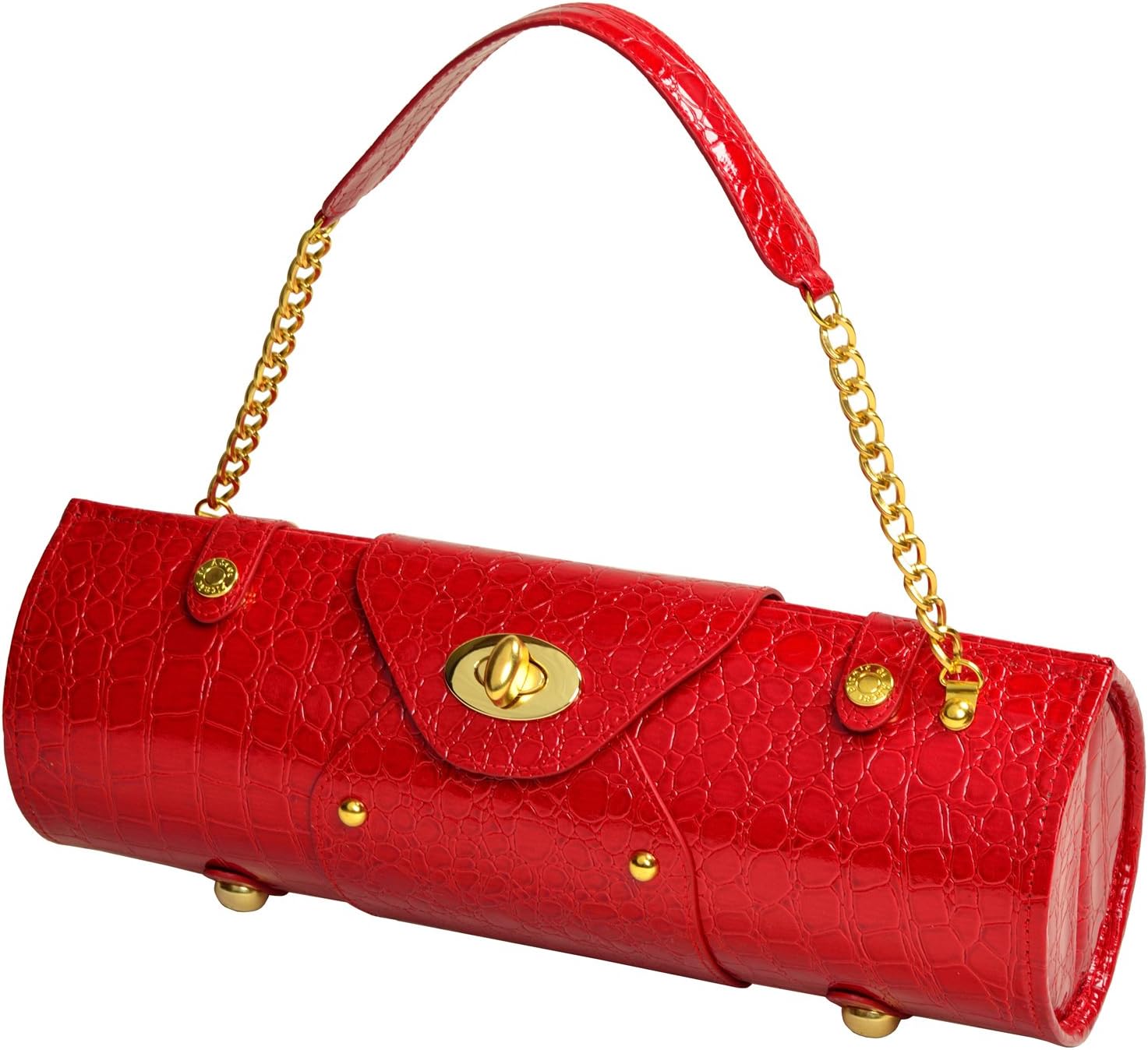 red croc purse