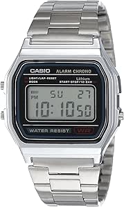 Casio Men's A158WA-1DF Stainless Steel Digital Watch