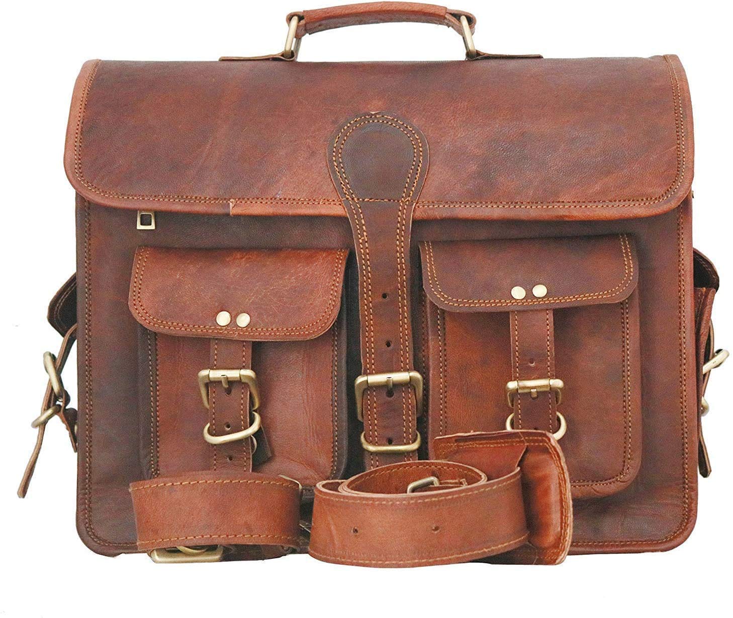 leather briefcase handmade