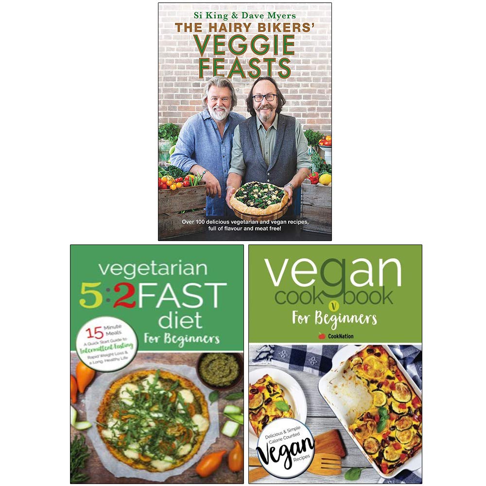The Hairy Bikers Veggie Feasts Vegetarian 5 2 Fast Diet For Beginners Vegan Cookbook For Beginners 3 Books Collection Set Amazon Co Uk Hairy Bikers Iota Aine Carlin The Hairy Bikers Veggie Feasts By Hairy