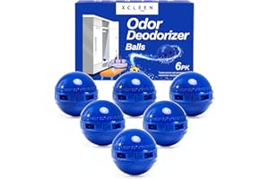 Xcleen Odor Deodorizer Balls for Sneaker, Escape Scent 6 pack, Essential Oil Long Lasting Shoe Odor Eliminator, Small Spaces Air Freshener for Car, Gym Bags, Drawers and Locker