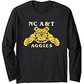 North Carolina A&T Aggies Icon Officially Licensed Long Sleeve T-Shirt