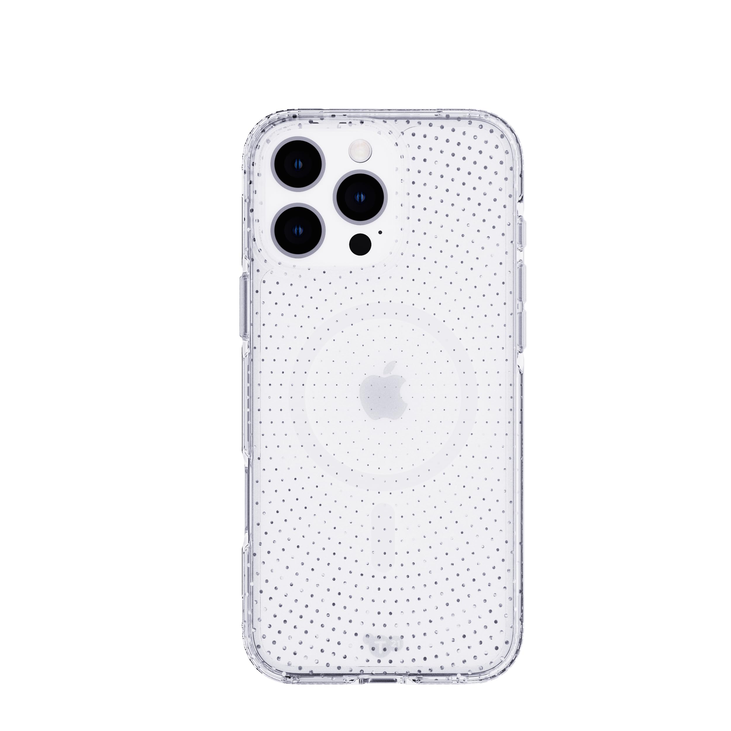 Tech21 EvoSparkle for iPhone 16 Pro Max Compatible with MagSafe - Impact Protection Case - in Ripple Clear