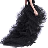 Lisong Women's Floor-Length Tulle Tutu Skirt – Layered A-Line Party Skirt