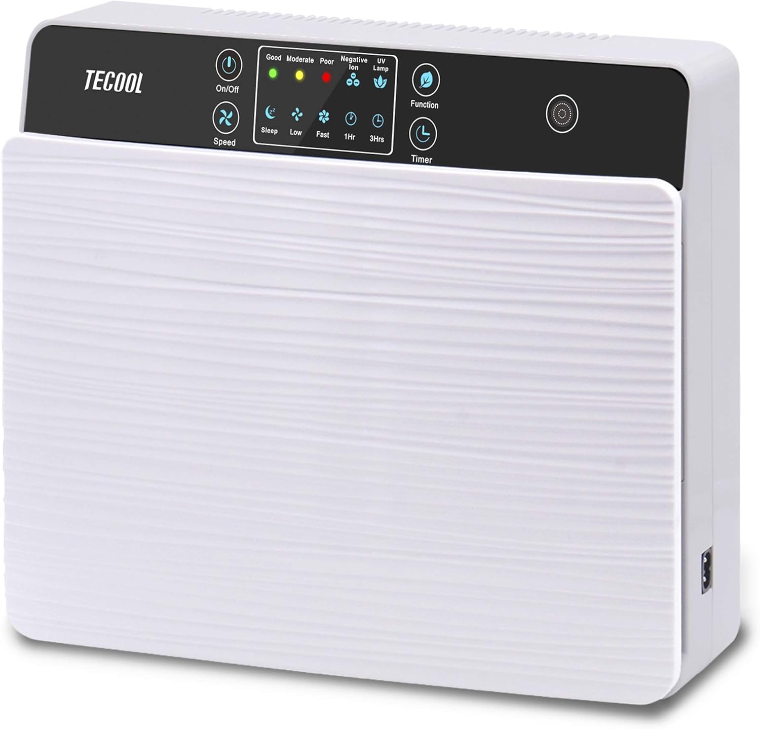 TECOOL Air Purifier True HEPA & Active Carbon Filters, 4in1 Wall