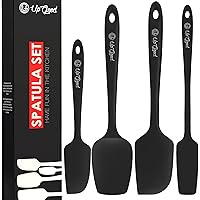UpGood Silicone Spatula Set 600°F - High Heat Resistant Nonstick, Small and Large Kitchen Spatulas - Flexible BPA Free Profes