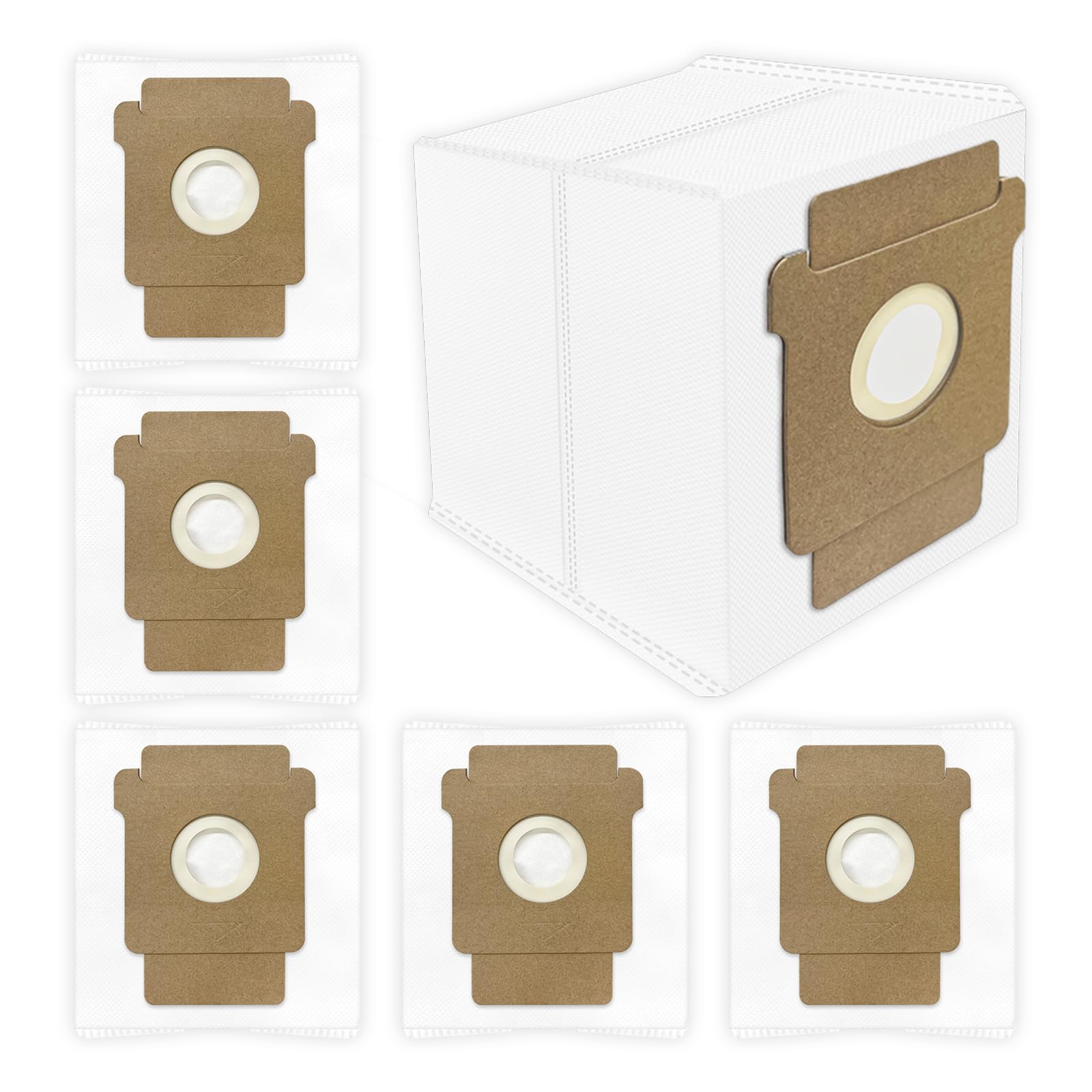 Photo 1 of 6 Pack Dust Bags Compatible For iRobot Roomba Essential 104/105 Combo, 105 Vac, Plus 405 (G181)(G185), Plus 504 Vac, Plus 505 Combo, Max 705 Vac, Max 705 Combo, Q0520 Robot Vacuum Cleaner