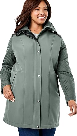 plus size stadium coat