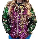 Reversible Mardi Gras Sequin Jacket for Women & Kids, Mardi Gras Outfit