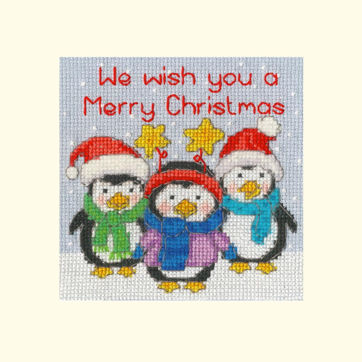 Bothy Threads Counted Cross Stitch Kit - Penguin Pals
