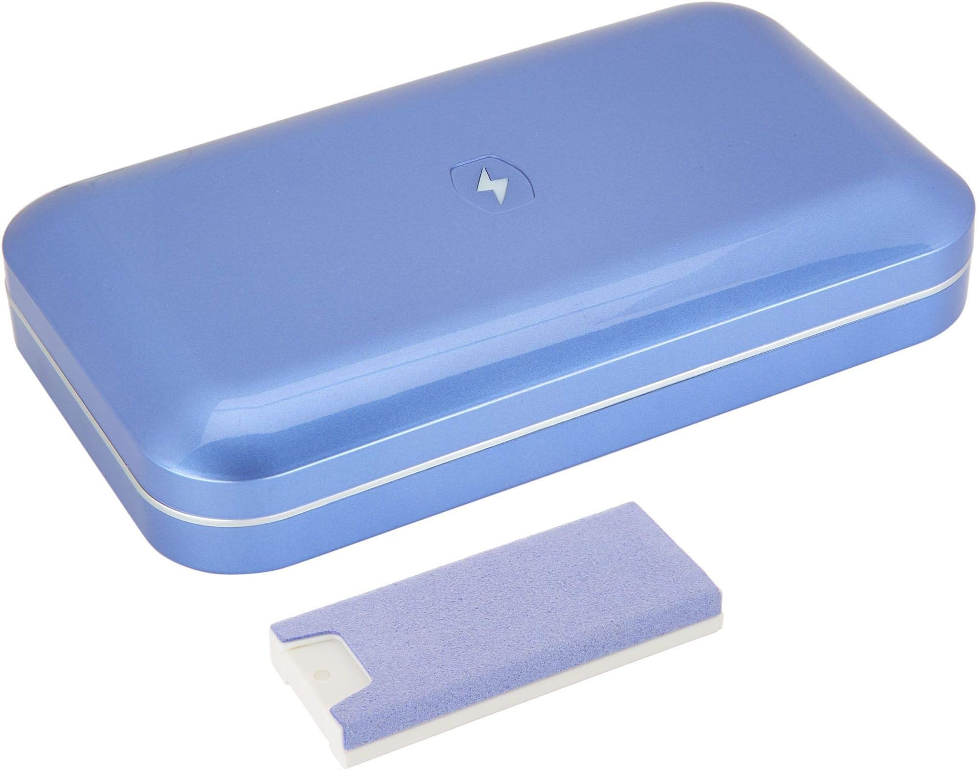 PhoneSoap 3 UV Smartphone Sanitizer with Phone Shine Screen Cleaners & Universal Charger, Patented & Clinically Proven UV Light Disinfector  Color (Periwinkle)