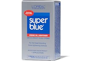 L'OREAL TECHNIQUE Super Blue Lightener Kit - Hair Bleach, Removes Natural or Artificial Pigments, Easy and Smooth Application