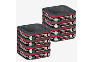 LISYEE 8 Pack Cat Litter Refill Bags Cartridge Compatible with Litter Cat Genie Standard, Plus and XL Pail Refills, Pet Waste Bags Cat Litter Box Accessories