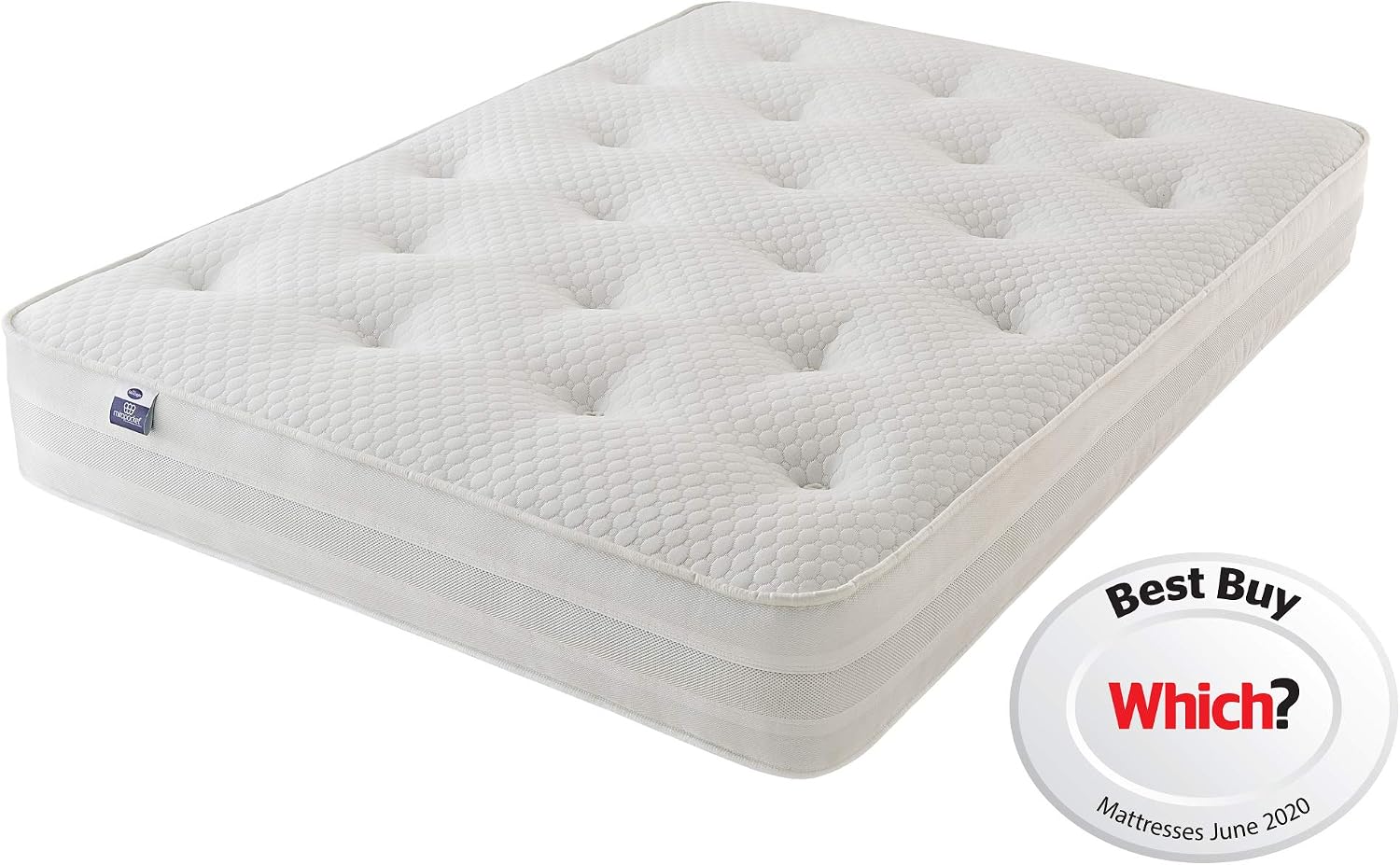 Silentnight 1200 Eco Comfort Mattress, White, Double - Image 4