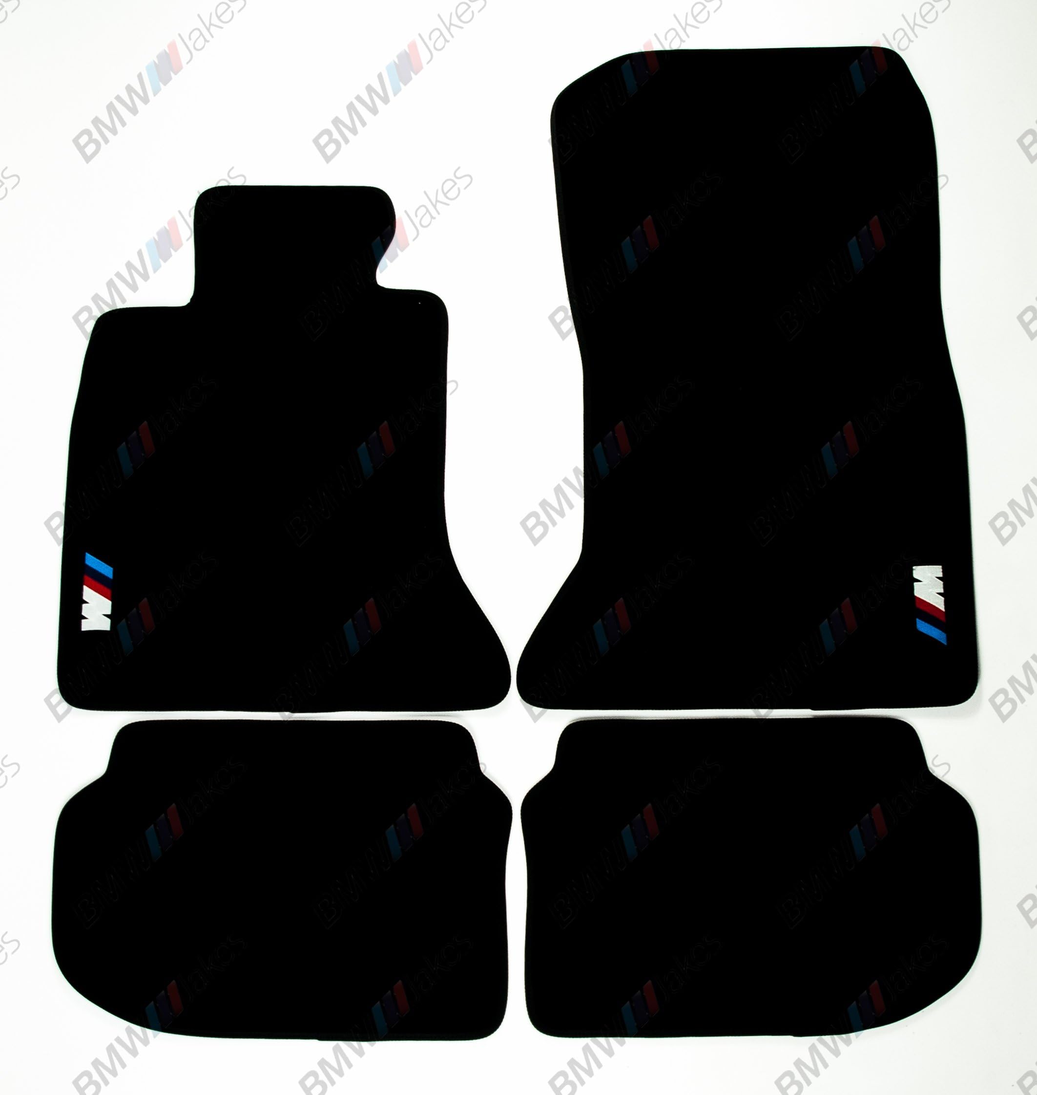 NEW CAR FLOOR MATS BLACK with ///M EMBLEM for BMW 5 series F10 2009, 2010, 2011, 2012, 2013, 2014, 2015, 2016