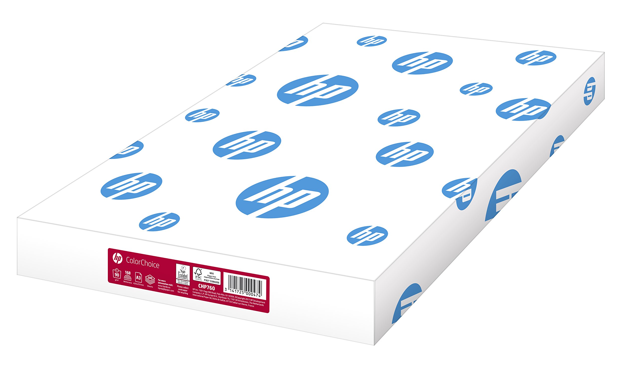 HP Color Laser Paper - A3 (297 x 420 mm) - 90 g/m2 - 500 pcs (1 ream)