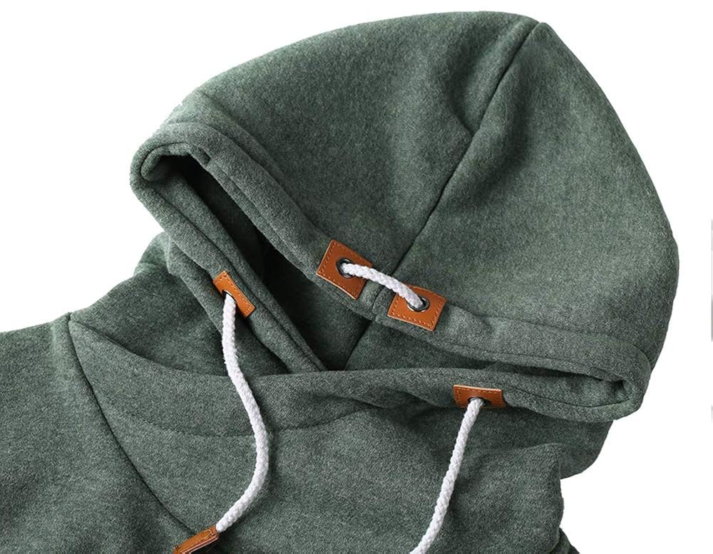 thick cowl neck hoodie