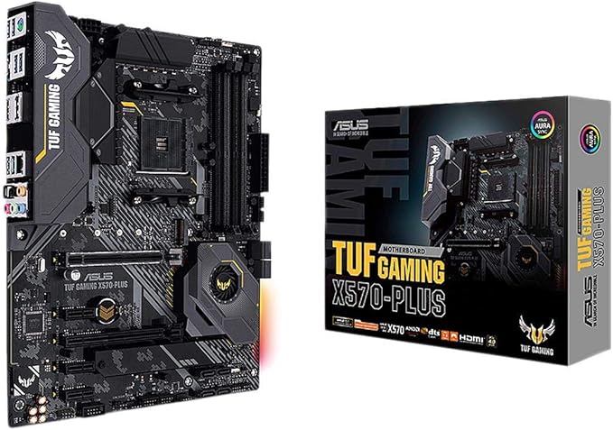 Amazon Com Asus Am4 Tuf Gaming X570 Plus Am4 Zen 3 Ryzen 5000 3rd Gen Ryzen Atx Motherboard With Pcie 4 0 Dual M 2 12 2 With Dr Mos Power Stage Hdmi Computers Accessories