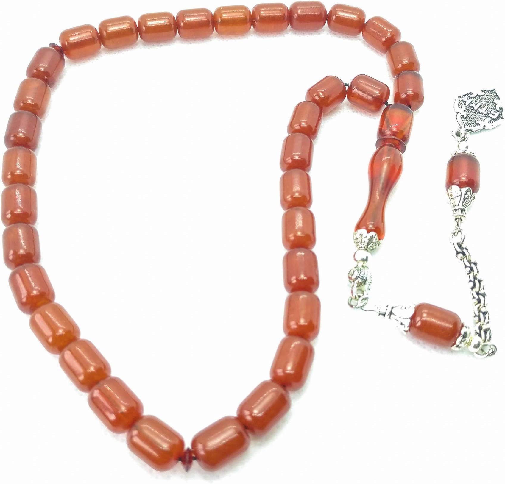 Turkish Amber Tasbeeh Prayer Beads, Worry Beads, Muslim Tasbih Beads, Turkish Tesbih, Muslim Rosary. SIKMA Kehribar Tesbih, Kapsul Tespih, Misbaha, Islam Beads, Komboloi, Gift by DunyaGems