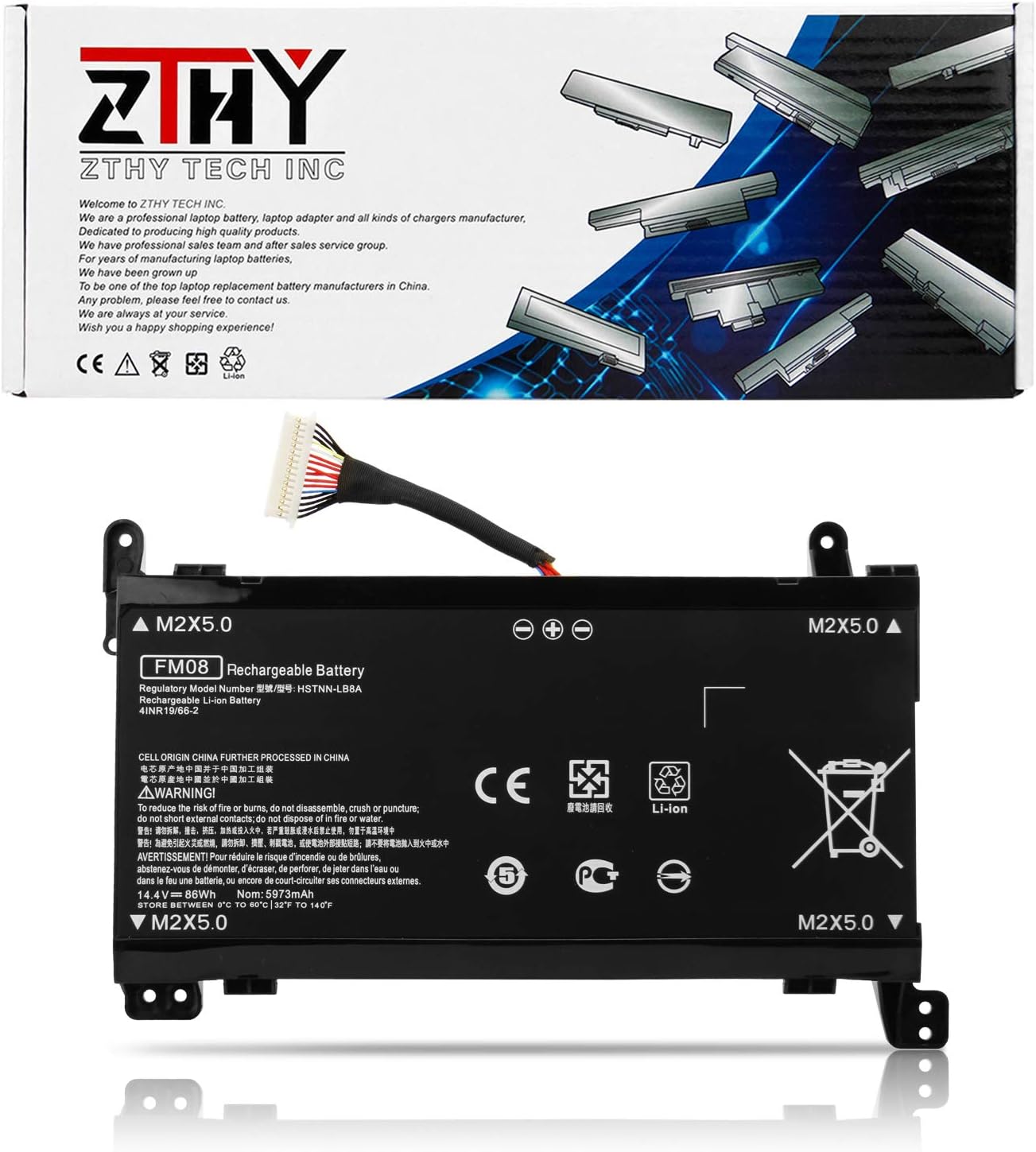 Amazon Com Zthy Fm08 Laptop Battery Compatible With Hp Omen