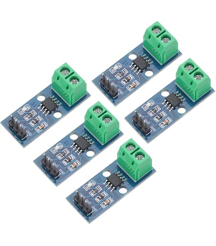 Lot De 5 Capteurs De Courant ACS758LCB-050B 50A - Module à Effet Hall, Alimentation 3-5.5V, Pour Arduino/Raspberry - 5