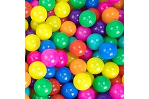 Markdang 100PCS Ball Pit Balls 8 Colors Plastic 2.1-2.2" Crush Proof Playpen Balls with Zip Storage Bag, Phthalate & Bpa Free for Babies Crawl Tunnel, Ball Pit & Trampoline