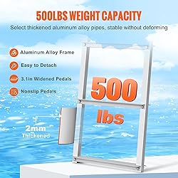VEVOR Removable Dock Ladder 5 Steps, 500Lbs Load