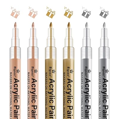 Buy Acrylic Paint Pens Gold Silver Rose Gold Paint Markers For Rocks Painting Wood Fabric Glass Ceramic Canvas Scrapbooking Card Making Diy Craft Supplies Metallic Acrylic Marker Set Online In Vietnam B092v6fchq