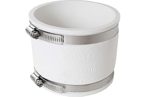 HomeAire Flexible Coupling - 4.0" x 4.0" - White