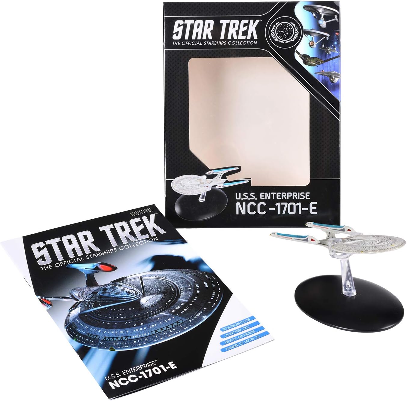 Hero Collector| Star Trek The Official Starships Collection | Eaglemoss Model Ship Box U.S.S. Enterprise NCC-1701-E: Toys & Games