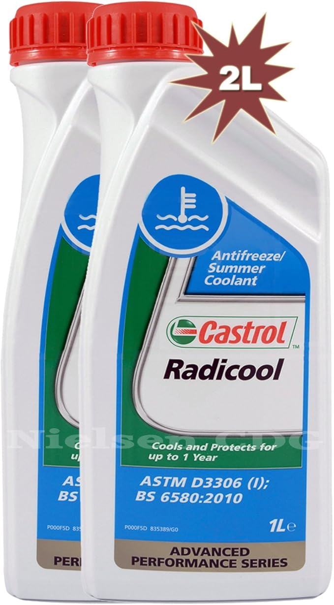 Castrol Radicool Antifreeze Summer Coolant, 2L 2x1L Amazon.co.uk Car & Motorbike