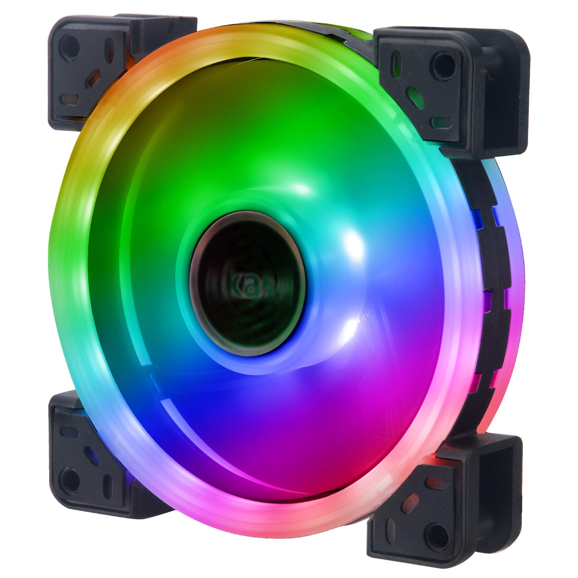 Akasa VEGAS TLX | Addressable RGB Fan | aRGB Cooling Fan | Low Noise | Dual Sided Illumination | Rubber Damping Pads | 120mm | AK-FN101