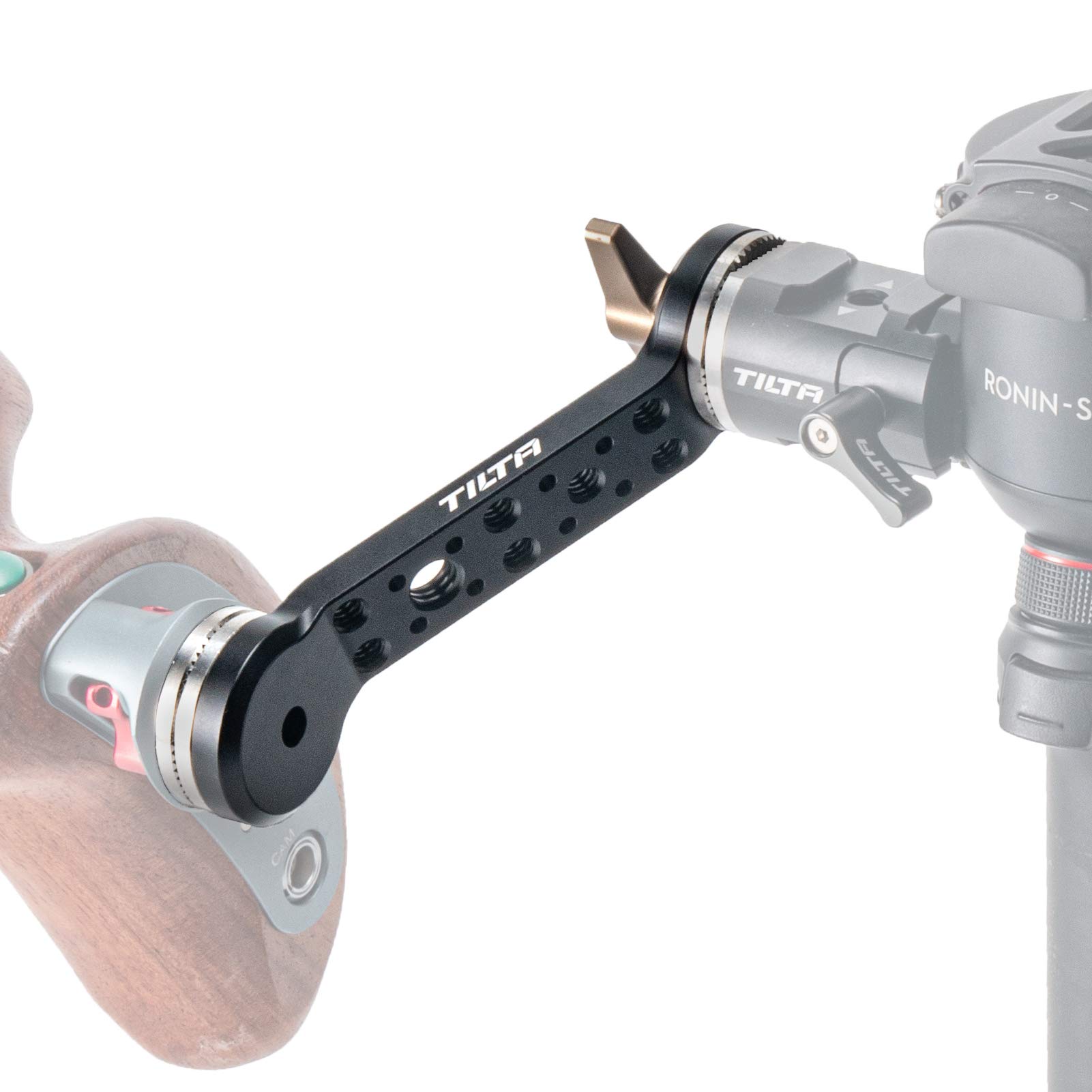 TILTA Rosette Extender Arm for DJI RS2 RS3 pro RSC2 RS3 Gimbal with Multiple 1/4"-20 and 3/8"-16 Threads, Compatible with any ARRI Standard Rosette Connection TGA-REA