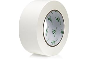 BOMEI PACK 1 Pack White Gaffer Tape 2inch x 30yds, Matte Non-Reflective No Residue Hand Tear Self-Adhesive Gaffer Tape for Cable, Stage, Photo Studio, Painters and Pro Duct Repair Value Pack