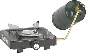 STANSPORT - Single Burner Propane Burner Camping Stove (5,500 BTU, Black)