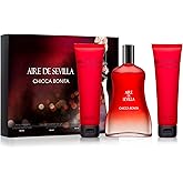 Instituto Español Aire de Sevilla Chicca Bonita Gift Set for Women – Travel Size Eau de Toilette, Body Gel & Body Lotion (100 ml / 3.4 fl oz Each)