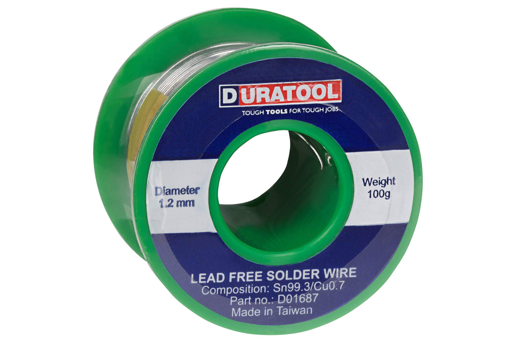 Duratool Lead Free Solder Wire 1.2mm 100g