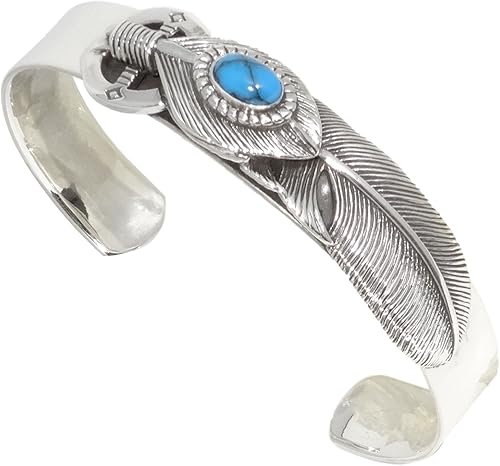Amazon Cmy Select バングル シルバー925 ブレスレット ターコイズ 男性用 紳士 メーカー メンズ 14 ターコイズ フェザー 太め ブレスレット 通販