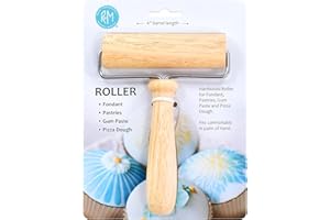 R&M International 2756 Pastry and Fondant 6" Wood Roller