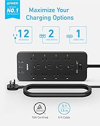 Anker Surge Protector Flat Plug Power
