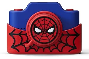 KIDAMENTO Spider-Man Kids Digital Camera & Video Camcorder with 3" Touchscreen, Soft Silicone Casing, Detachable Lens Cap, 32GB Memory Card - Model K2 by kiimento 2025 Upgrade
